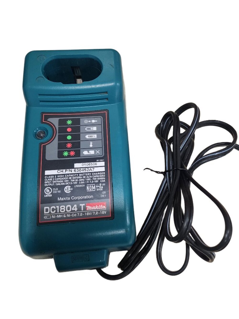 Makita DC1804T 7.2-18v Ni-MH & Ni-CD Tool Battery Charger- TESTED